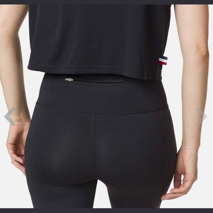 $95 Rossignol Women’s Stretch 3/4 Length Running Tights- Black- XLarge- New Tags