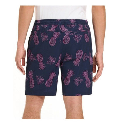 $40 Hurley Men's Salem Performance Pineapple Woven Shorts-Navy-Small-NEW