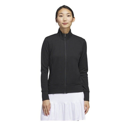 $70 New*2024 Arrival*Adidas Women’s Ultimate365 Textured Zip Jacket-Black-Medium