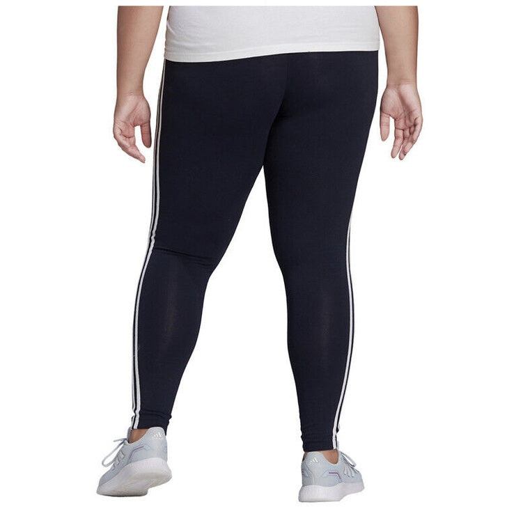 adidas Women's Essentials 3-Stripes Leg - Legend Ink/White - 1X- New Tags