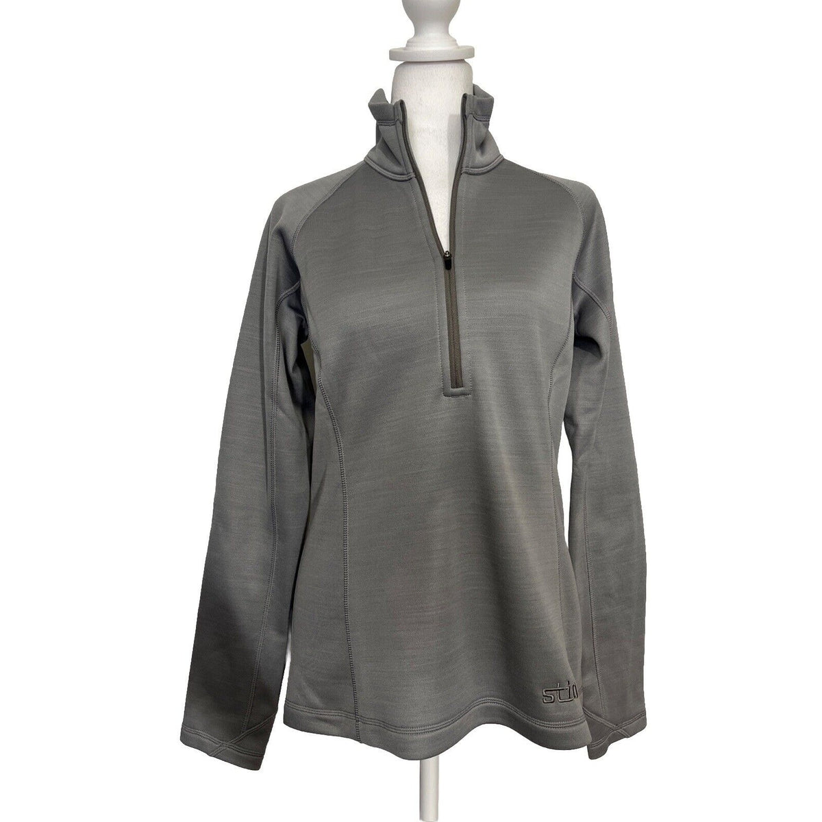 $129 STIO Women's Gannett Peak Half-Zip Fleece Pullover- Moon Dust- Medium -New