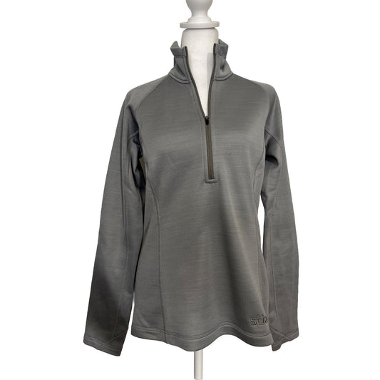 $129 STIO Women's Gannett Peak Half-Zip Fleece Pullover- Moon Dust- Medium -New