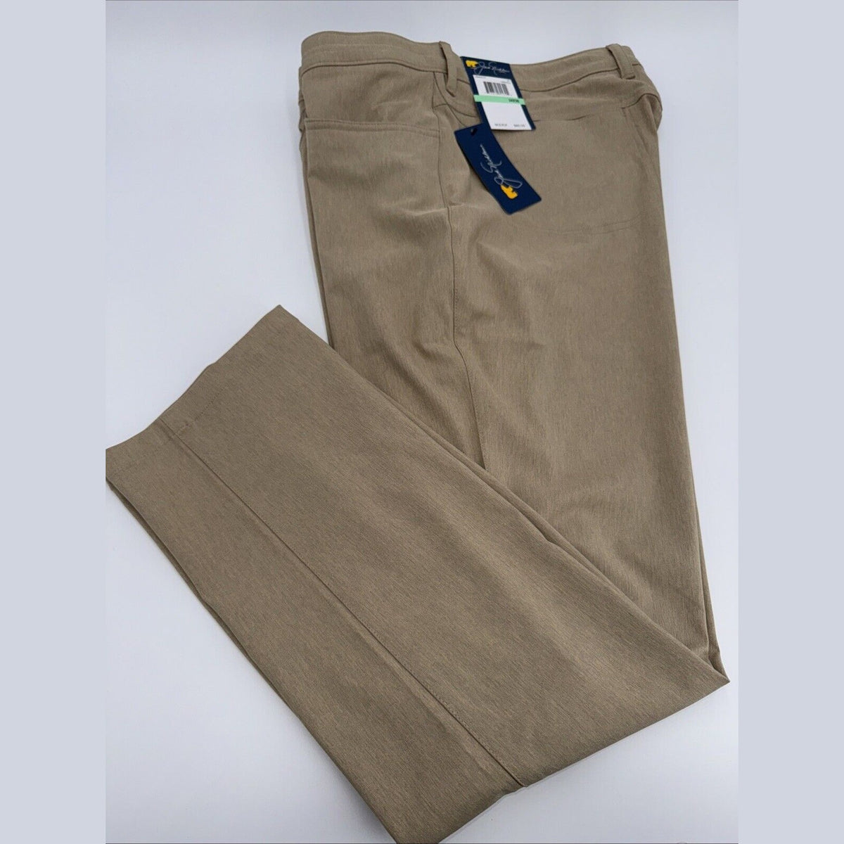 $80 Jack Nicklaus Men’s 5 Pocket Golf Pants Active- Chinchilla-Size: 34W 32L-New