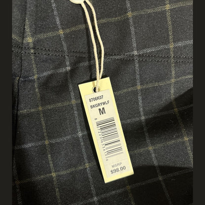 Max Studio High Waist Skinny Leggings- Black Gray Plaid-Medium- NWT - $98 MSRP