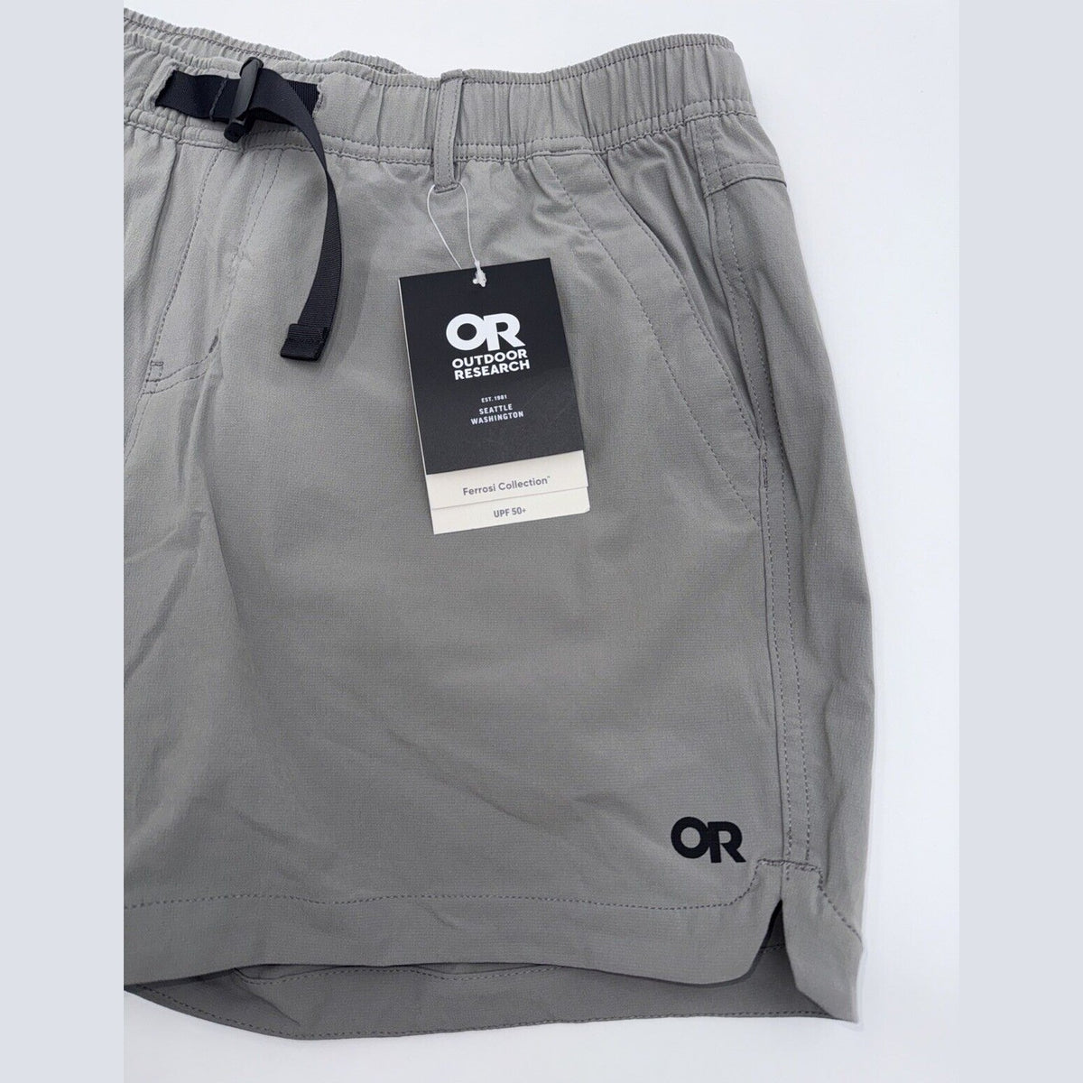 $79 Outdoor Research Women’s Ferrosi 5-inch Shorts- Pewter - Size: Large -New