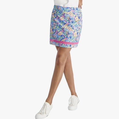 $69 STELLA PARKER Floral Tennis Golf UPF 50 Built-in Shorts Stretch Skort-Small
