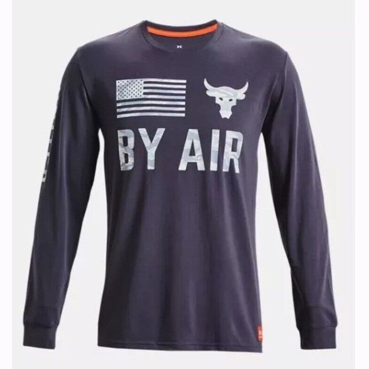 $60 Under Armour UA Men's Project Rock Veterans Day By Air Shirt-Size: Small-New