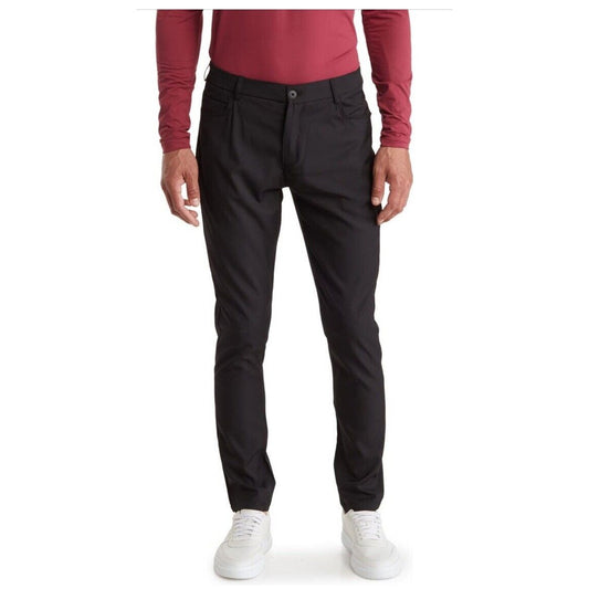 TR Premium Men’s Tech Stretch Slim Fit Pants - Black- 30W 32L- New Tags $168