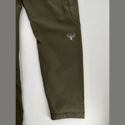 $80 King's Women’s High Waist Freya Leggings Stretch-Leaf Olive-Large-New Tags