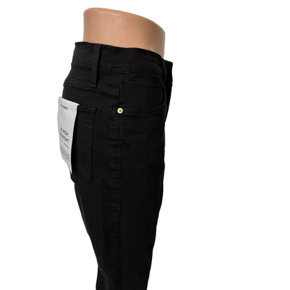 Frame Women’s Denim Jeans Le High Straight Fit Staggered-Black-Size: 30-New $205