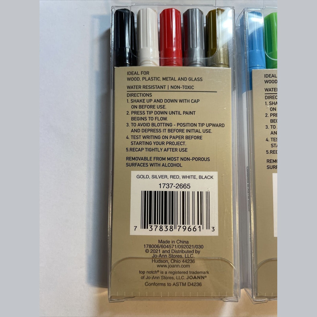 Combo Lot Of 2 Top Notch Paint Markers Extra Fine Tip Oil Based 1737-(2665)(2657
