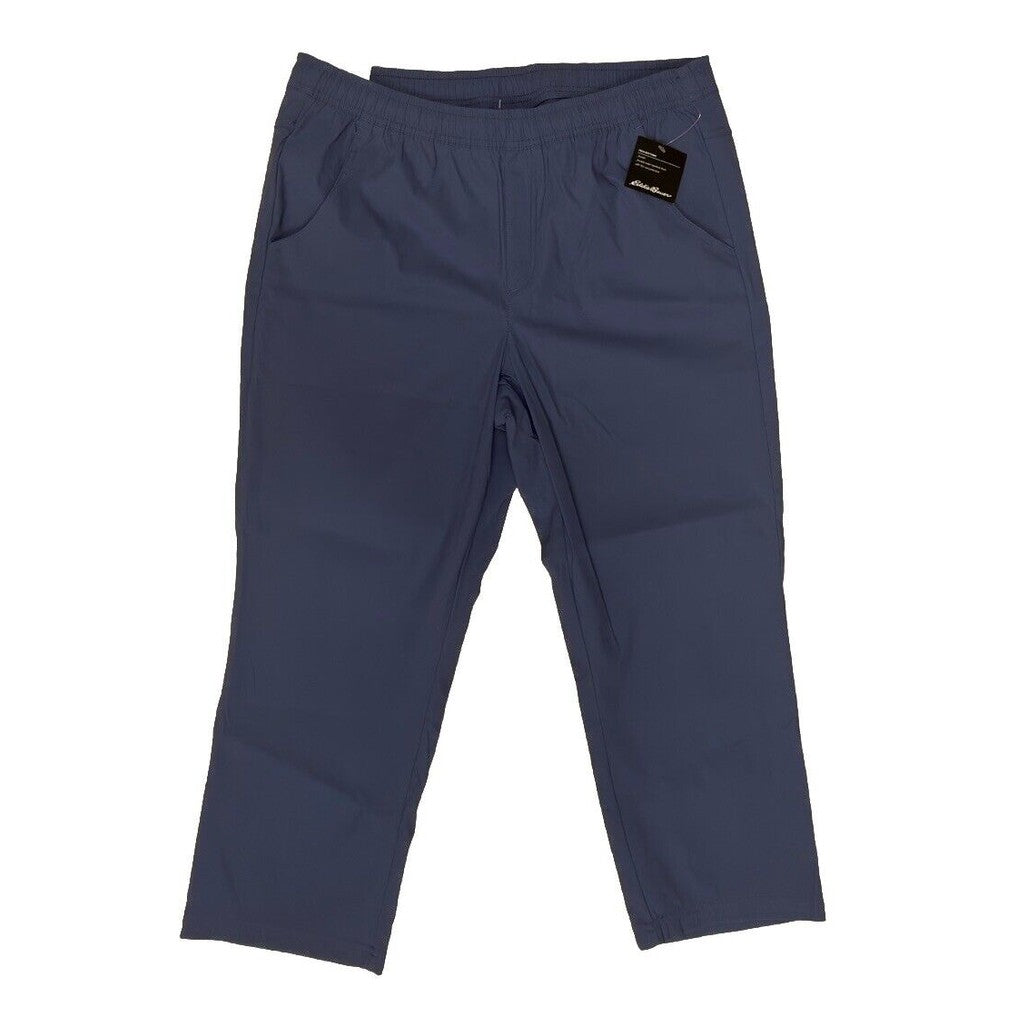 Eddie Bauer Women’s -Tech Crop Pants- Bluebird- Large