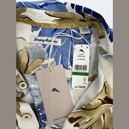 Tommy Bahama Men's Short Sleeve Shirt Ferona Fronds-Continental-Large-NEW $148