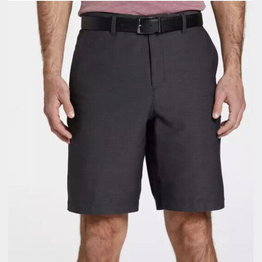 VRST Mens Core Golf 9” Shorts Flat Front - Graphic Charcoal- 30W - New Tag $70