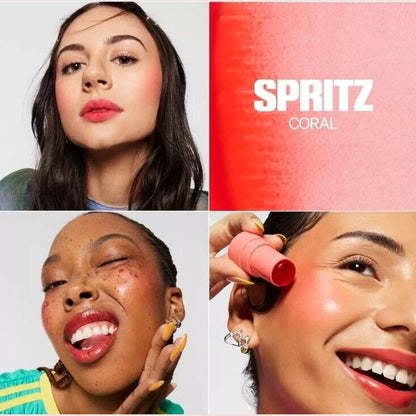 MILK MAKEUP Cooling Water Jelly Tint Lip + Cheek Blush Stain Spritz Coral Orange