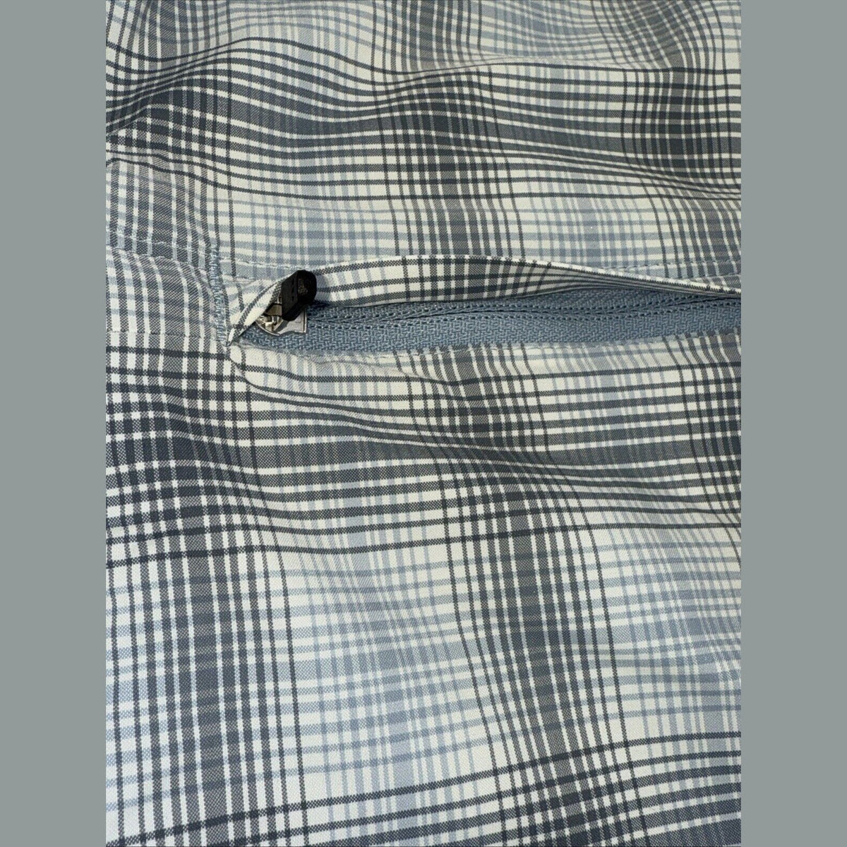 Simms Men's Stone Cold Short Sleeve Shirt - Steel Blue Storm Ombre Plaid-Medium