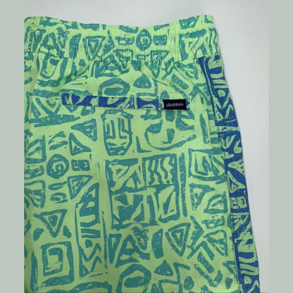 $70 Chubbies The Shakedowns 5.5" Inseam Swim Trunks-Green Blue -XLarge -New Tag
