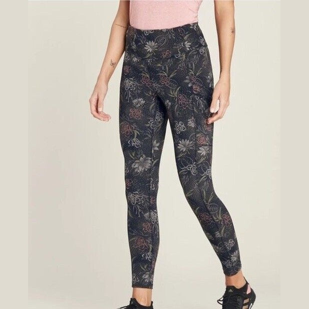 $75 Sherpa Adventure Women’s Nisha Tight Leggings-SW23015-Black Floral-Medium