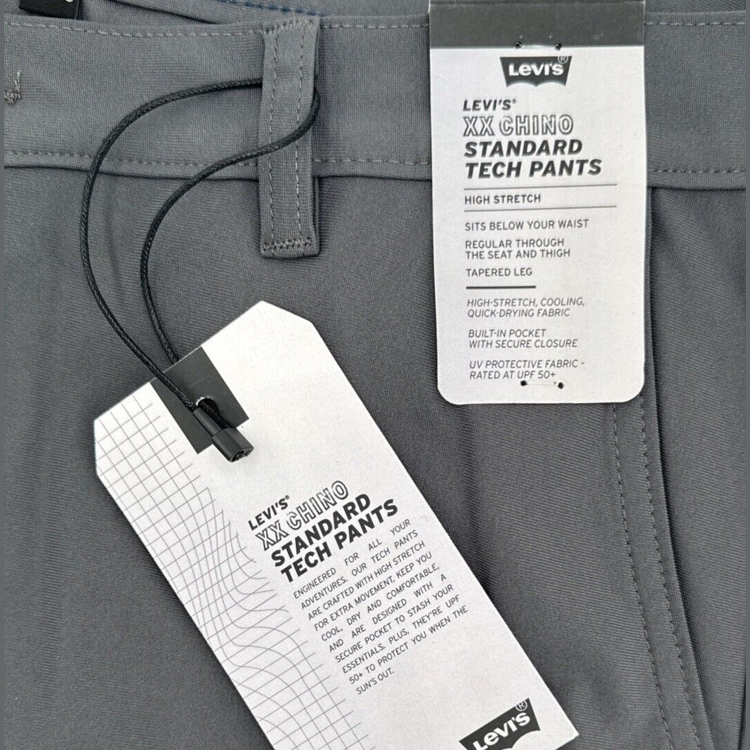 $69 Levi’s XX Chino Standard Tech Men’s Pants- Charred Grey- 36Wx30L