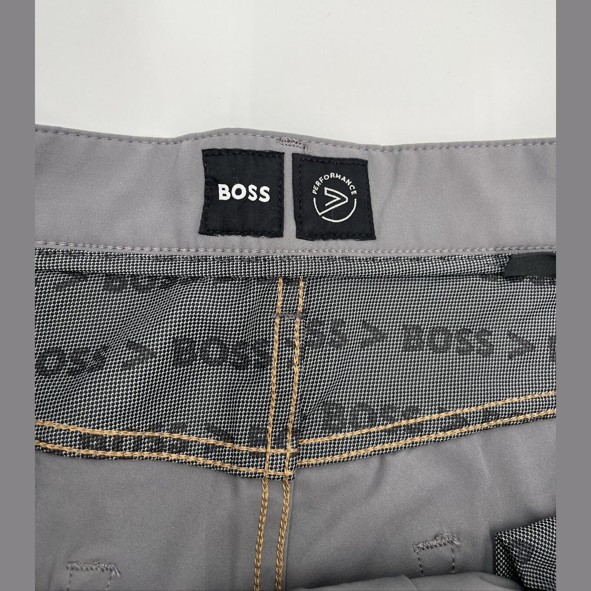 $178 Hugo Boss Delaware Slim Fit 5 Pocket Pants- Dark Grey-Size: 38W 32L-New Tag