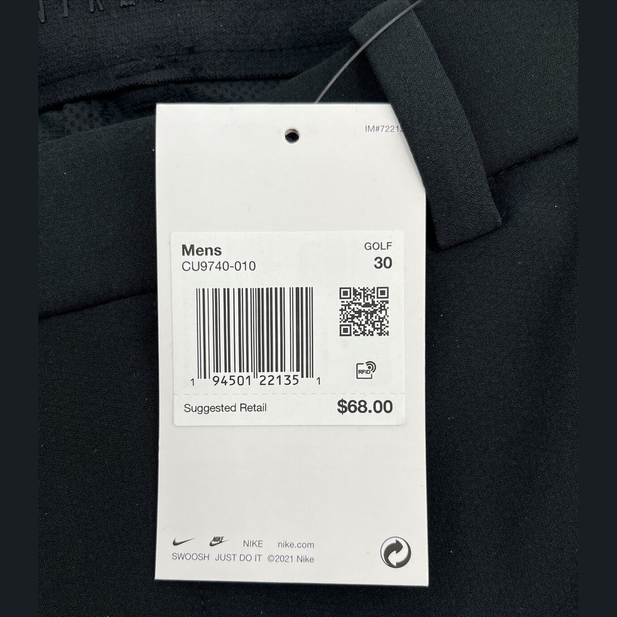 Nike Men’s Golf Shorts Dri-Fit Flex Core Standard Fit Stretch-Black- 30W-New $68
