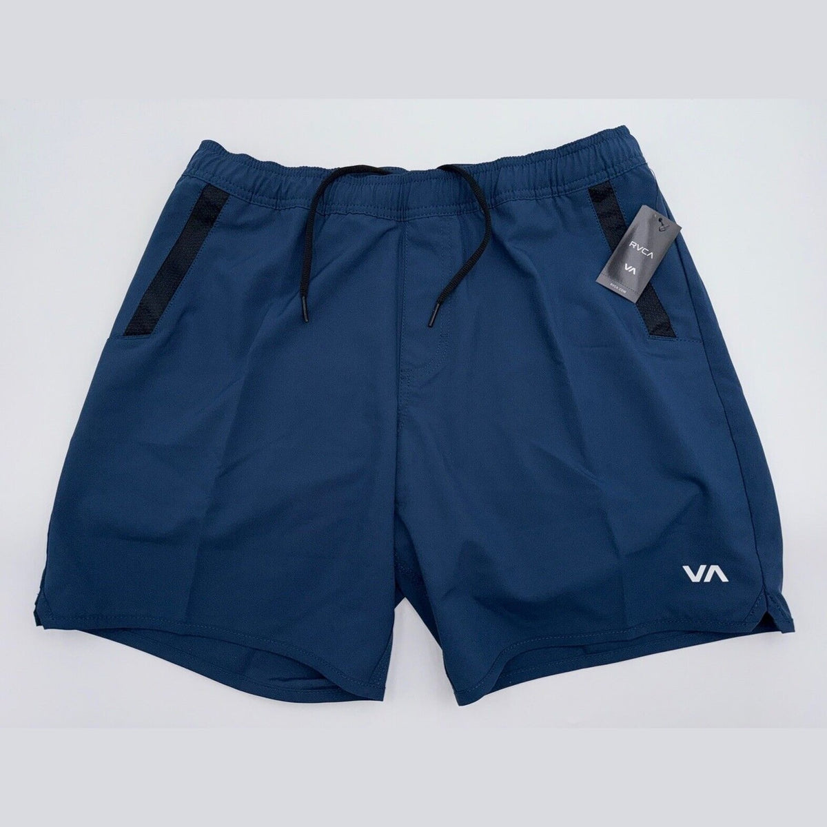 $66 RVCA Men’s Kevin Hybrid 17" Athletic Shorts- Navy - Small -New