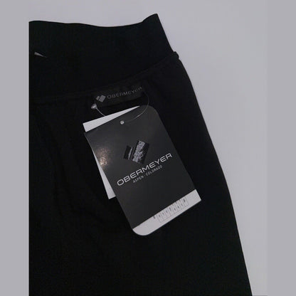 Obermeyer Men's Thermal Fleece Base Layer Bottoms 150 Ultrastretch-Black-Small