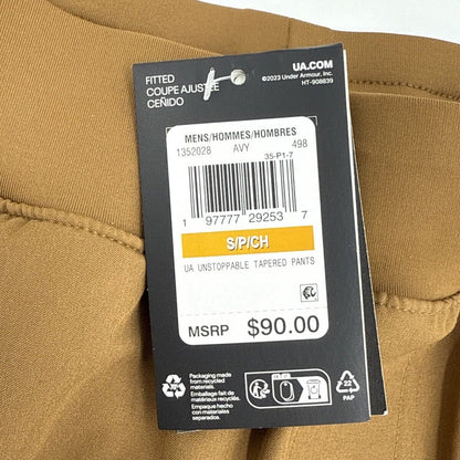 $90 Under Armour Men’s Unstoppable Tapered Training Joggers -Coyote - Small -New