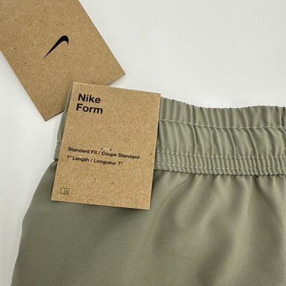Nike Men's Form Dri-FIT 7" Unlined Versatile Shorts- Light Army- Medium- New Tag