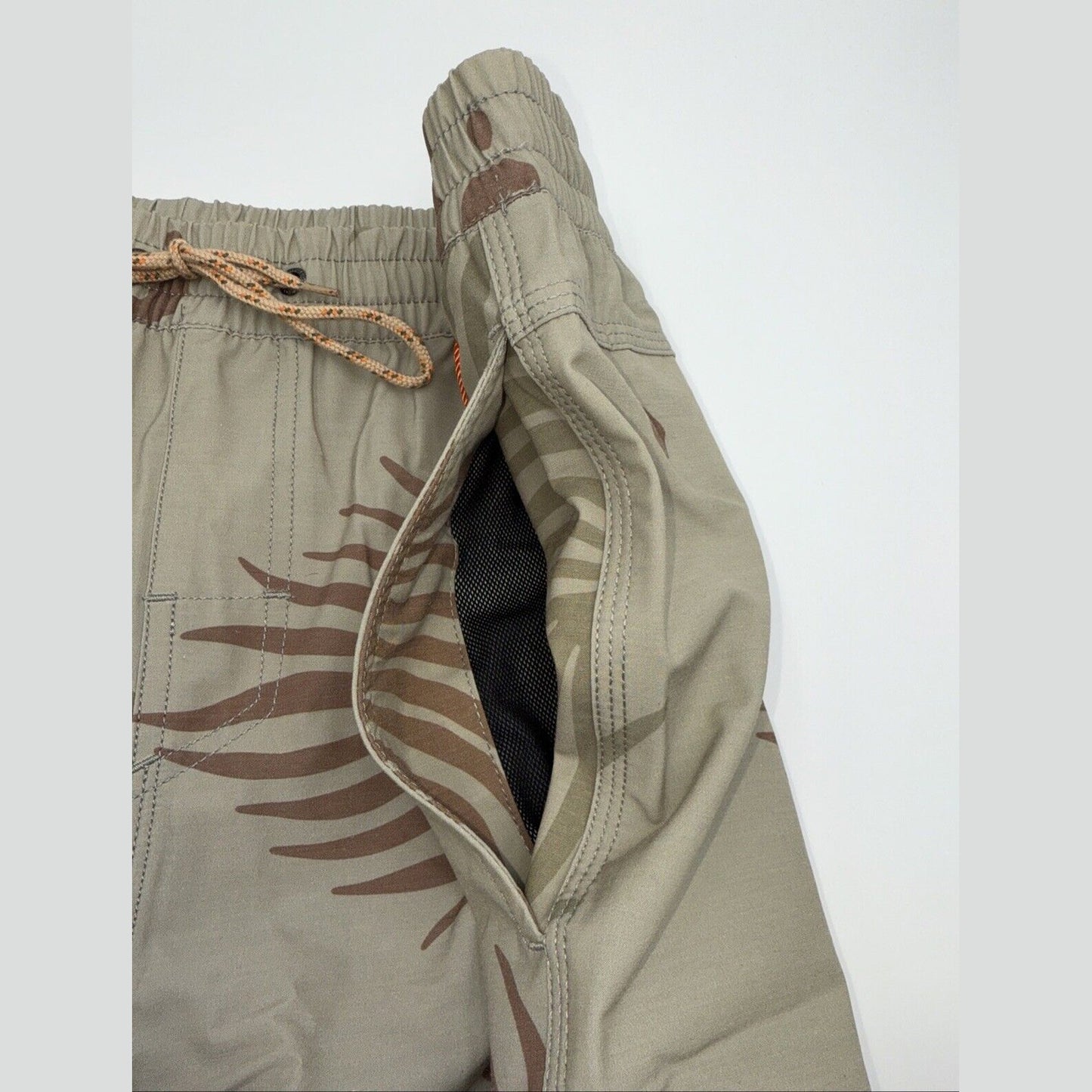 $59 Howler Bros Men’s Deep Set Boardshorts Swim Trunks- Forest Beige-XLarge- NEW