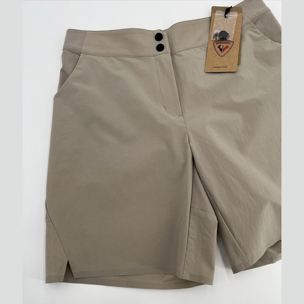 $90 Rossignol Women’s SKPR Hiking/Everyday Shorts-Birch Beige-Medium-New