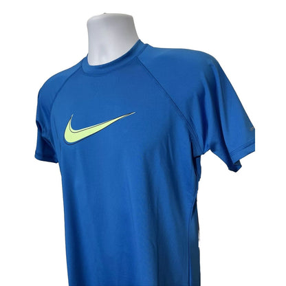 $42 Nike Women’s Dri-FIT Hydroguard Swim Shirt-NESSD427-458- Blue-Medium-New