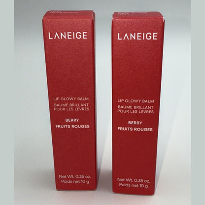 Lot Of 2 LANEIGE Lip Glowy Balm- 2 Berry - Hydrates & Tint- Great Price!