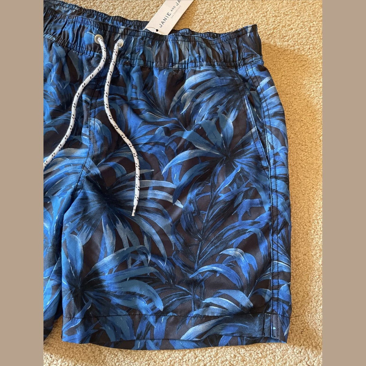 Janie And Jack Men’s Swim Trunk - Size:Small -Blue - NWT Retail $68