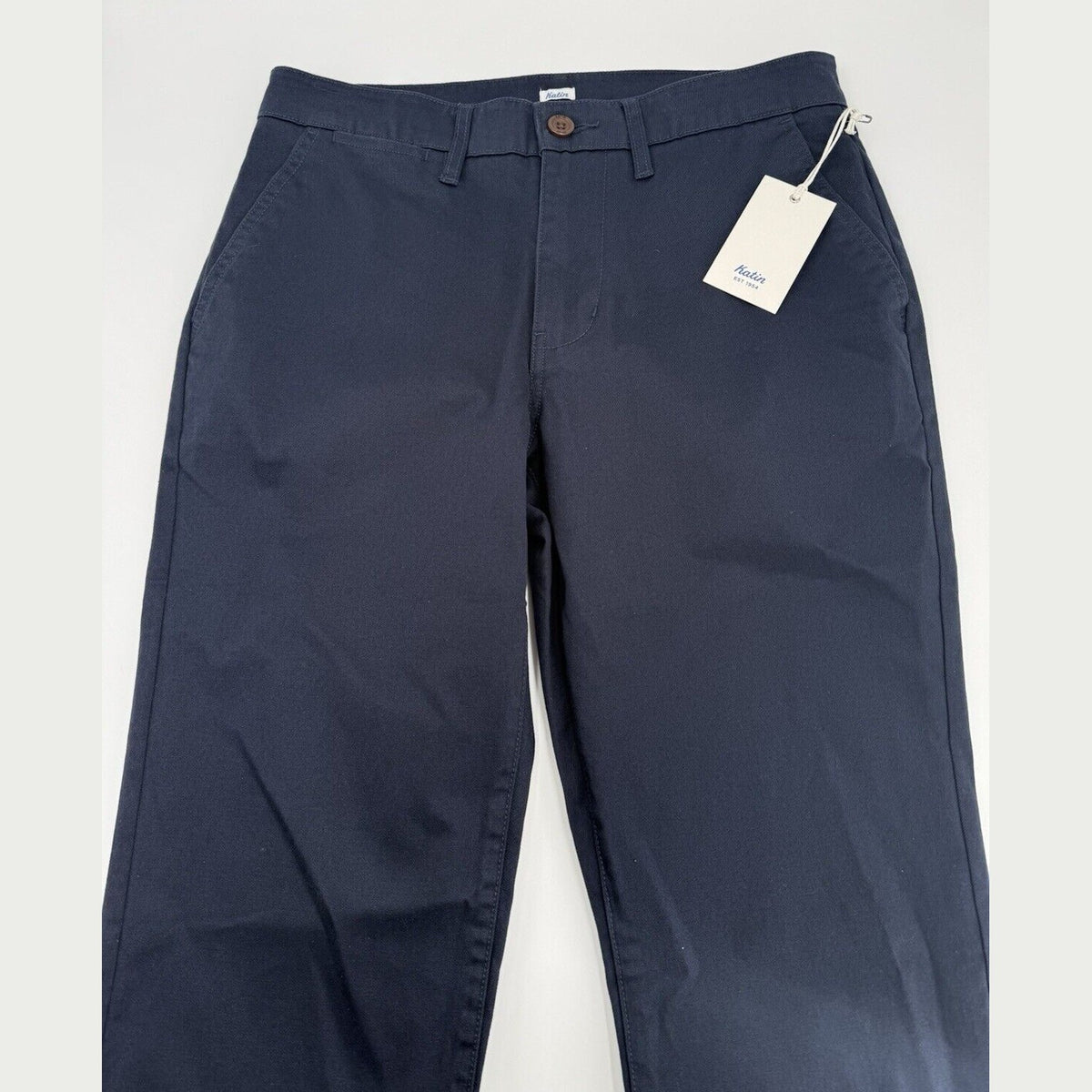 $89 Katin Men’s Kraft Pants Chino Size Cotton Spandex Stretch Pants-Navy-30W 31L
