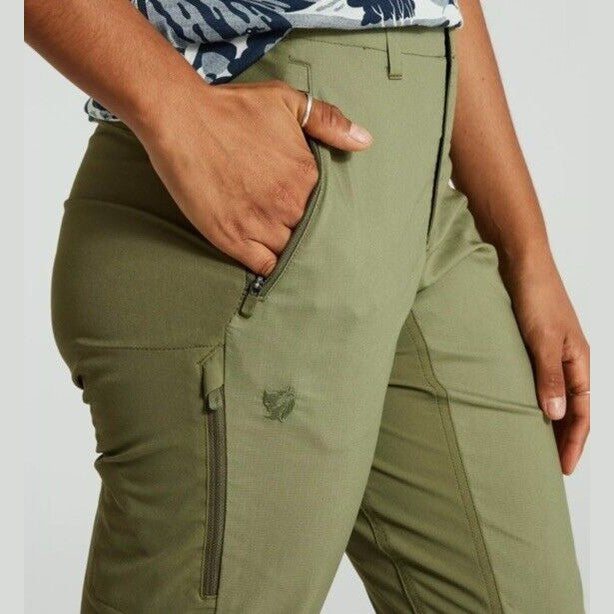 $160 Fjallraven Women’s Specialized Riders Hybrid Trousers-Green EU:36 (27” 28”)