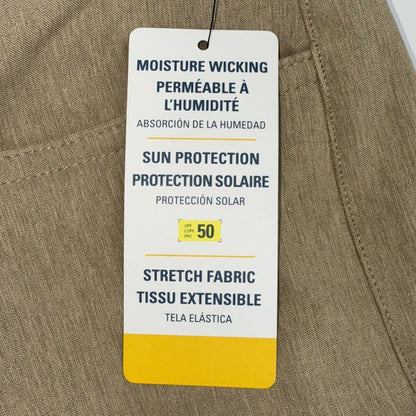 $80 Jack Nicklaus Men’s 5 Pocket Golf Pants Active- Chinchilla-Size: 34W 30L-New