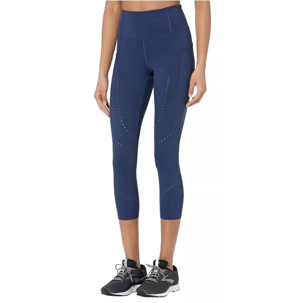 $95 Brooks Women’s Method 3/4 Tights - Navy - XLarge - New With Tags