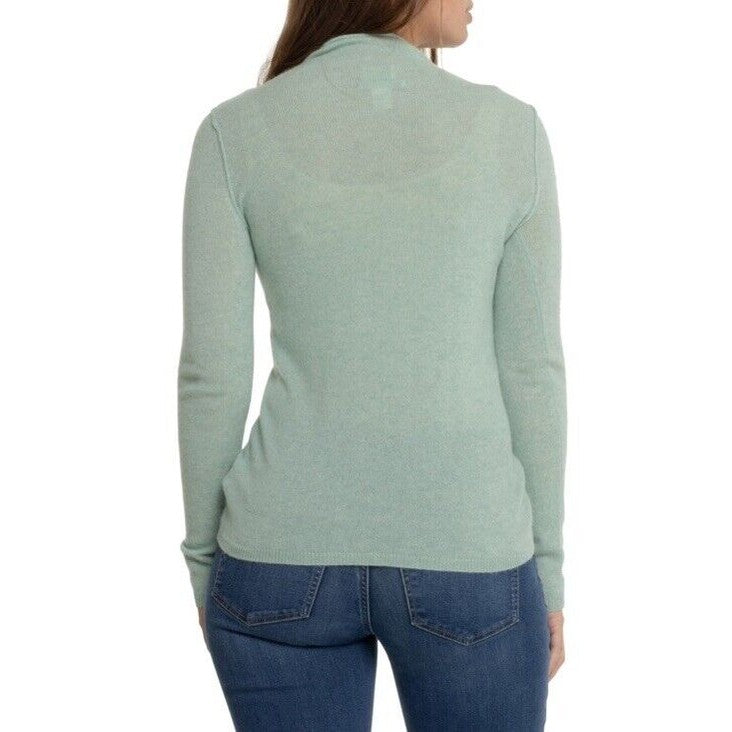 Telluride Clothing Company 2 Ply Cashmere Funnel Neck Sweater-Pistachio-Medium