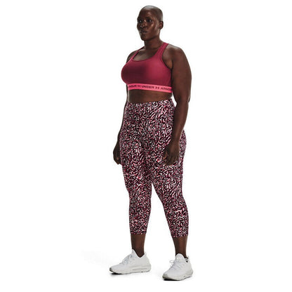 Under Armour Women's Heatgear High Rise Capri Leggings -1X -  Black Rose