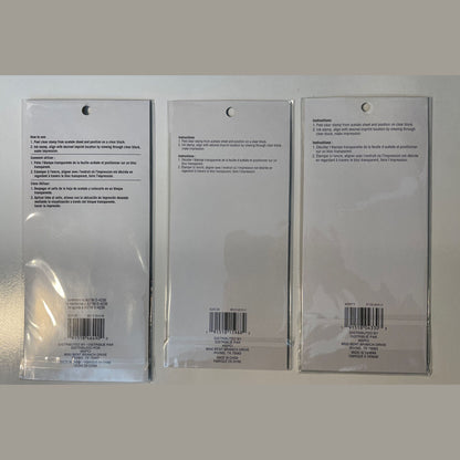 Lot Of 3 Recollections Poly Clear Photopolymer Stamps - Combo Lot