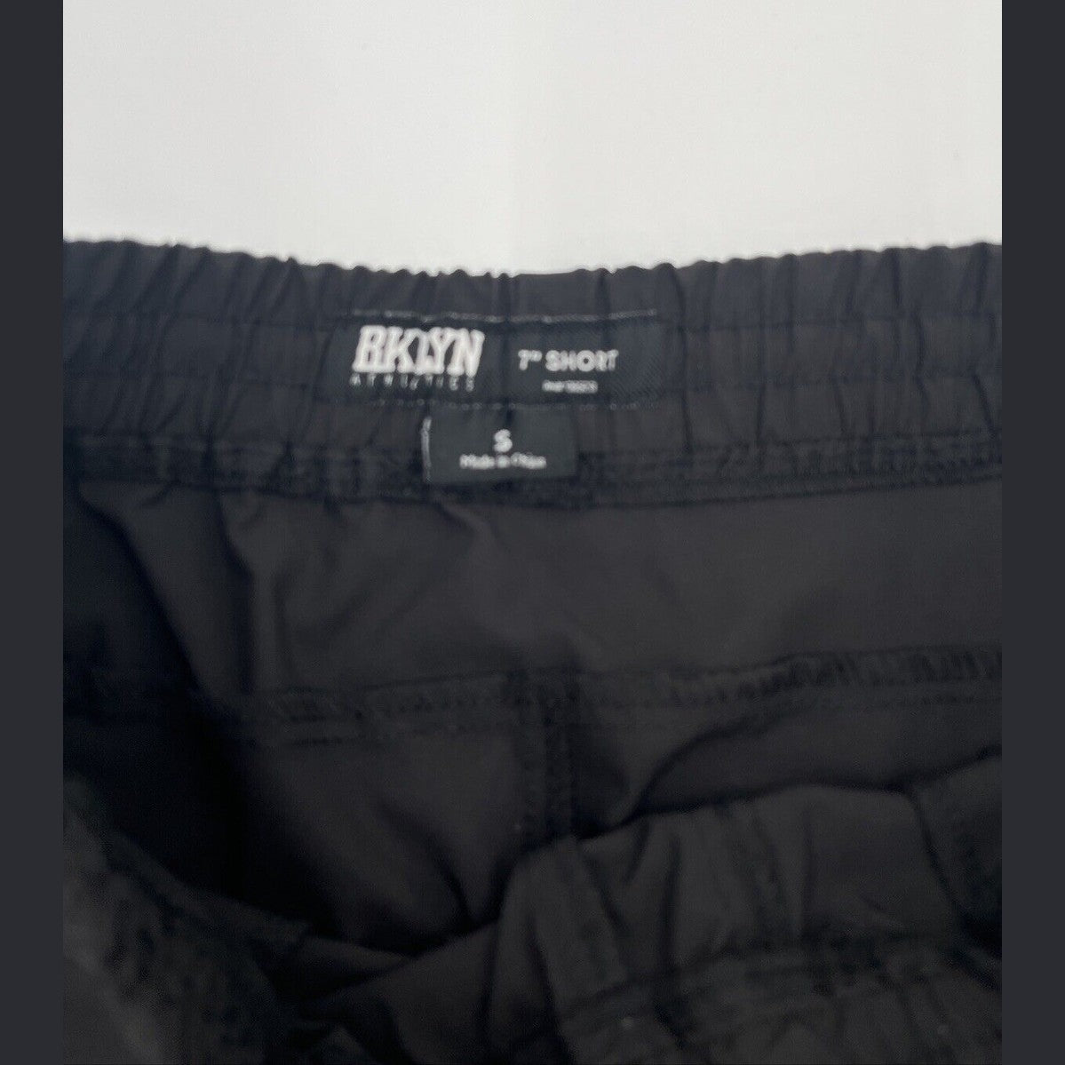 $49 BKLYN Athletics Men’s 7" Shorts Ultimate Cargo Pockets-Black- Small-New Tag