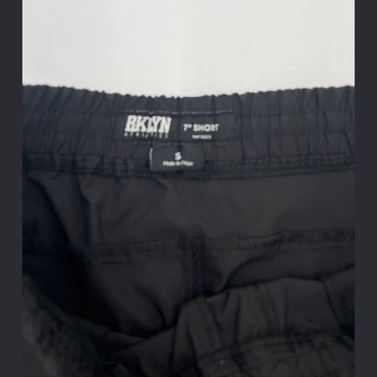 $49 BKLYN Athletics Men’s 7" Shorts Ultimate Cargo Pockets-Black- Small-New Tag
