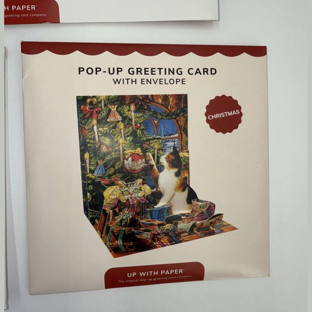 Up With Paper Lot Of 3 Holiday Pop-Up Christmas Cards- Combo - ($36) Great Deal!