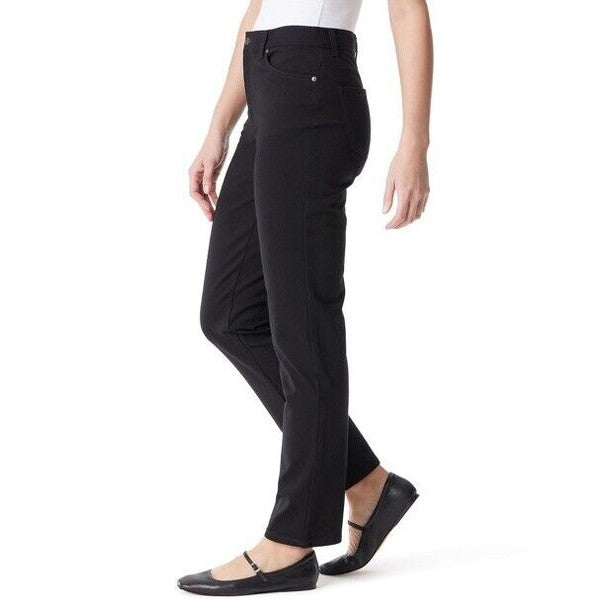 Gloria Vanderbilt Women’s Amanda Ponte Pants- Black- Size 6 - New
