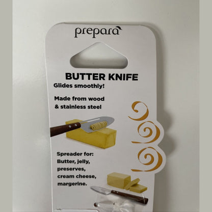 Prepara Butter Spreader Knife Stainless Steel Blade & Acacia Wood Handle