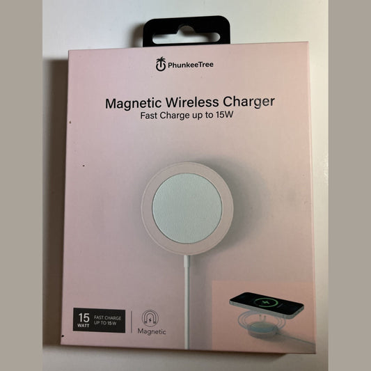 Phunkee Tree Magnatic Charger Super Fast Change 15W -Pink- Apple,Samsung,Any Qi