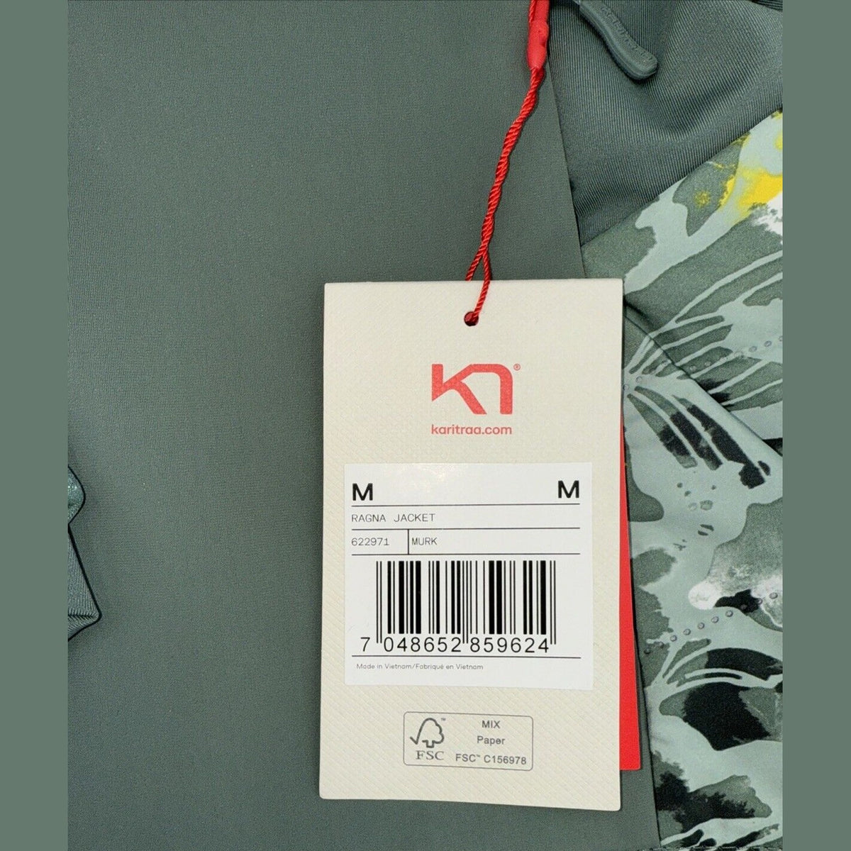 $130 Kari Traa Women’s Ragna Jacket Casual Training- Murk Green- Medium- New