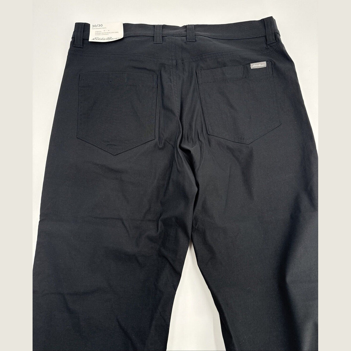 $70 Eddie Bauer Men’s Performance Tech Lightweight Stretch- Black - 30W 30L-NEW