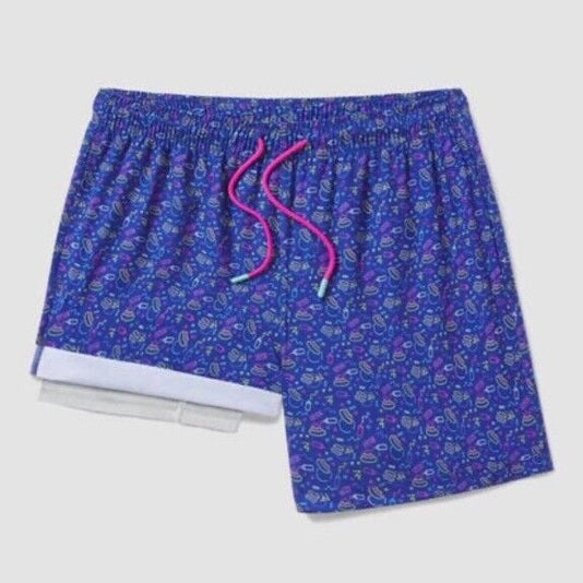 $68 SSCO Southern Shirt Co. Men’s Lined 5.5"  Swim Trunks-Open Late-Small-New